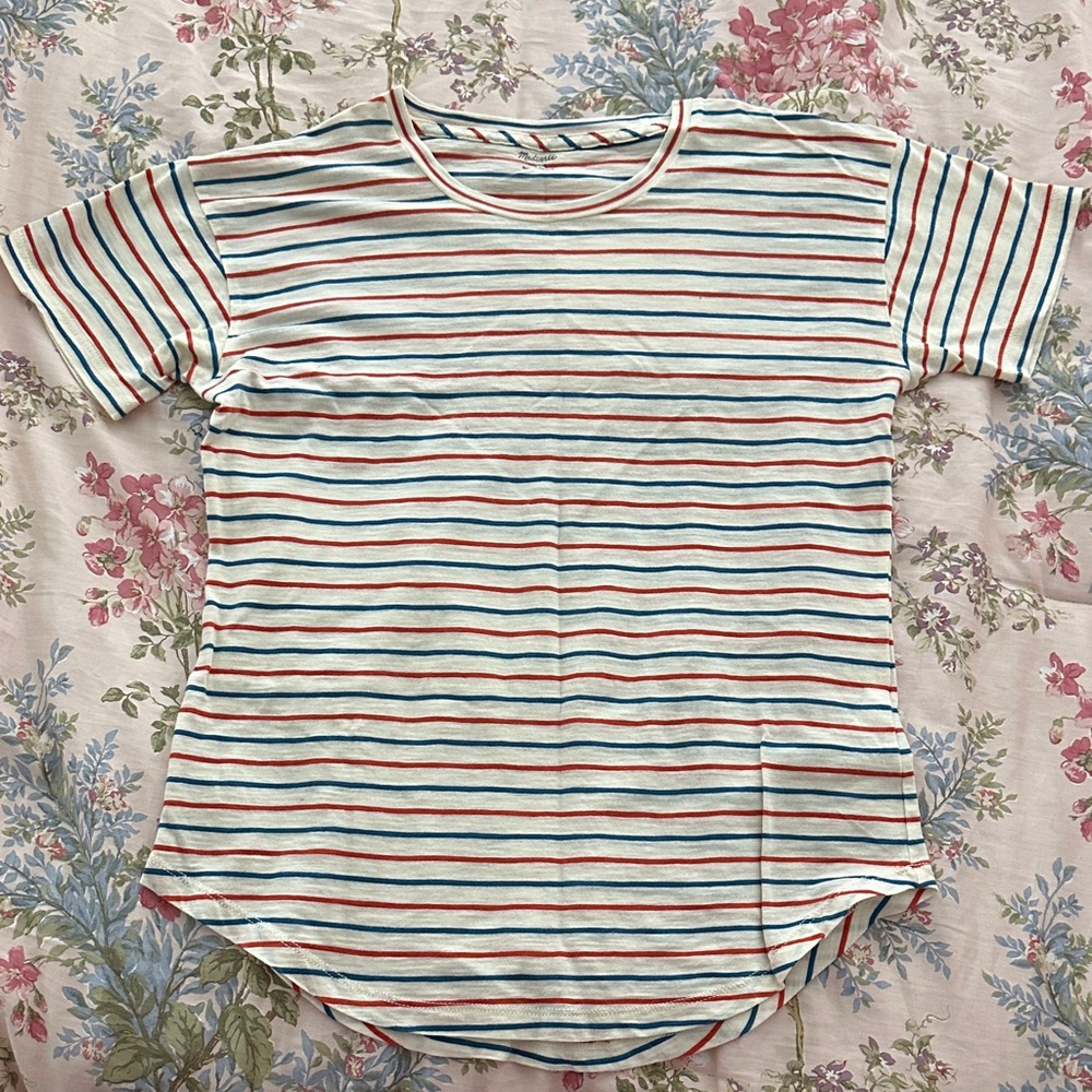 Madewell Multicolor Striped Short Sleeve Tee